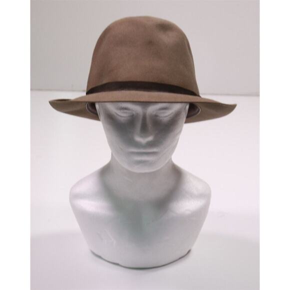 Paul Stuart by Fortnighter Brown Felt Fedora Made in England 60 - 7 3/8 - Picture 2 of 6